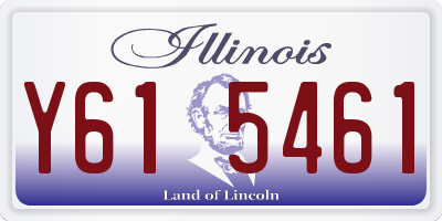 IL license plate Y615461