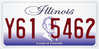 IL license plate Y615462