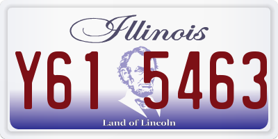 IL license plate Y615463