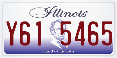 IL license plate Y615465