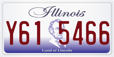 IL license plate Y615466