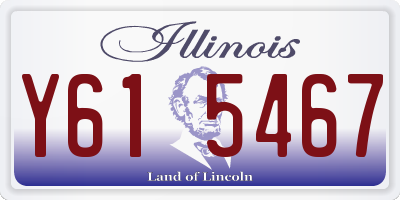 IL license plate Y615467