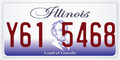 IL license plate Y615468