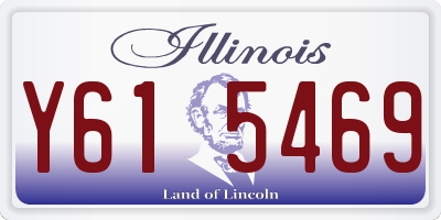 IL license plate Y615469