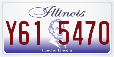 IL license plate Y615470