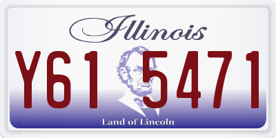 IL license plate Y615471