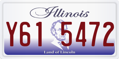 IL license plate Y615472