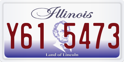 IL license plate Y615473