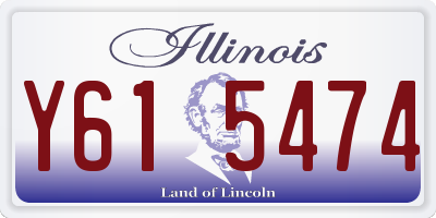 IL license plate Y615474