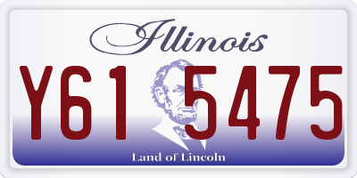 IL license plate Y615475