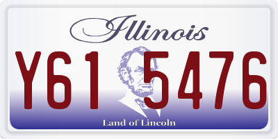 IL license plate Y615476