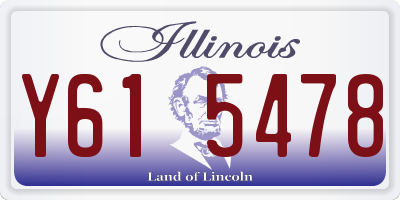 IL license plate Y615478