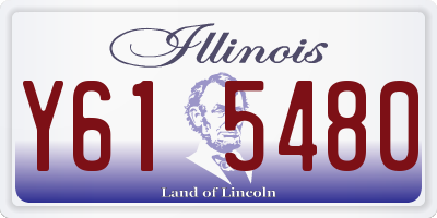 IL license plate Y615480