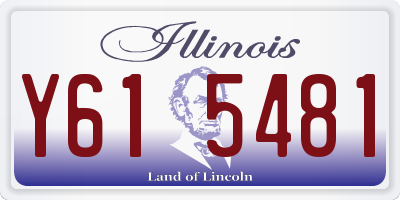IL license plate Y615481