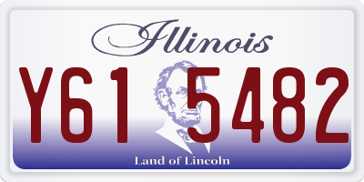 IL license plate Y615482