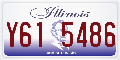 IL license plate Y615486