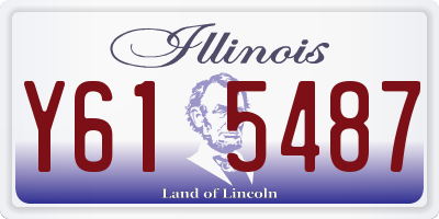 IL license plate Y615487