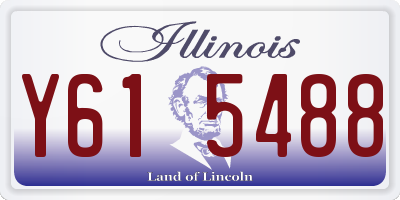 IL license plate Y615488