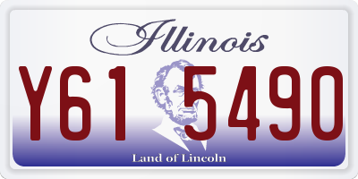 IL license plate Y615490