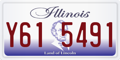 IL license plate Y615491