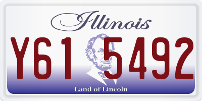 IL license plate Y615492