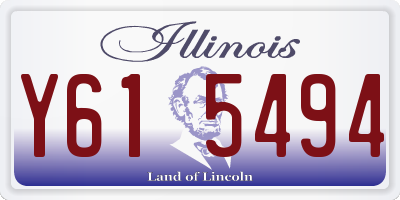 IL license plate Y615494