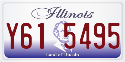IL license plate Y615495