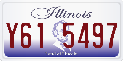 IL license plate Y615497