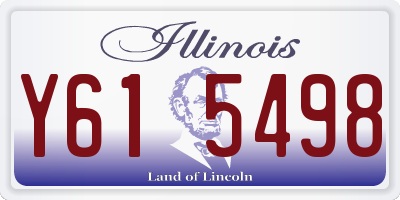 IL license plate Y615498