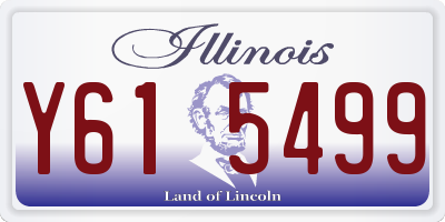 IL license plate Y615499