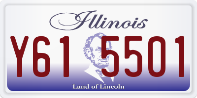 IL license plate Y615501
