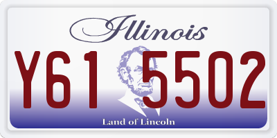 IL license plate Y615502
