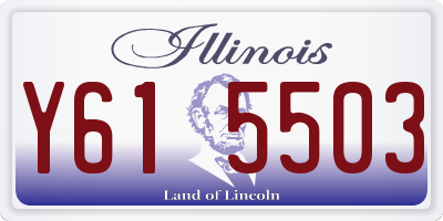 IL license plate Y615503