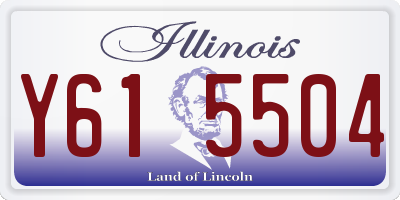 IL license plate Y615504