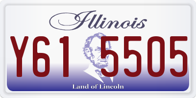 IL license plate Y615505