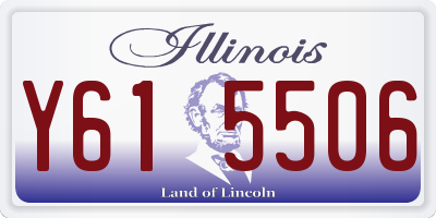 IL license plate Y615506