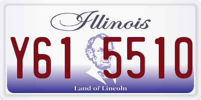 IL license plate Y615510