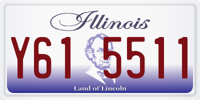 IL license plate Y615511