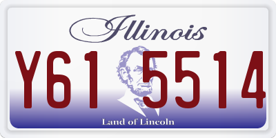 IL license plate Y615514