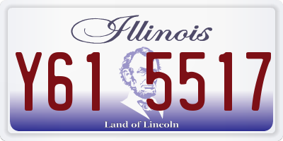 IL license plate Y615517