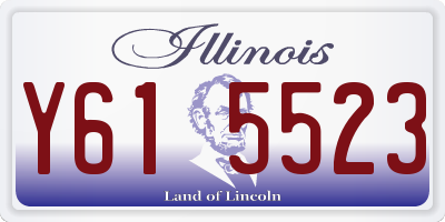 IL license plate Y615523