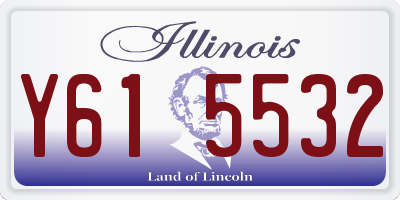 IL license plate Y615532