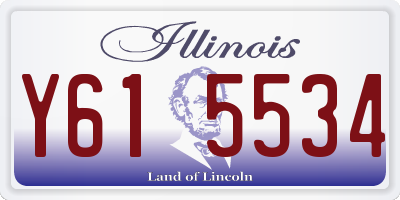 IL license plate Y615534
