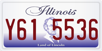 IL license plate Y615536