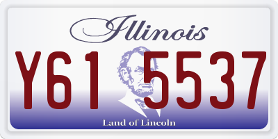 IL license plate Y615537