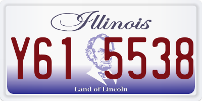 IL license plate Y615538