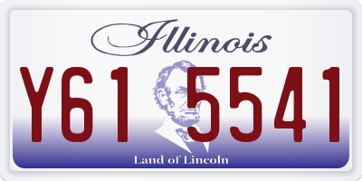 IL license plate Y615541