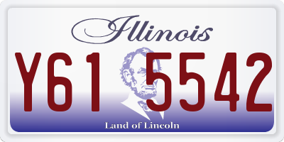 IL license plate Y615542
