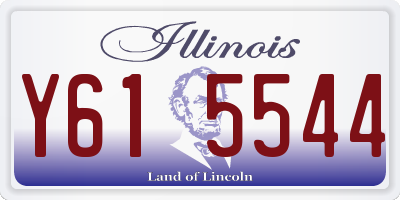 IL license plate Y615544
