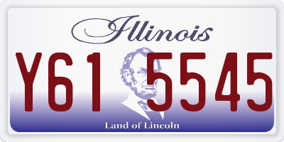 IL license plate Y615545